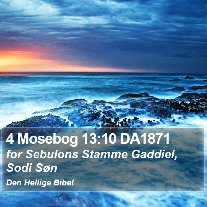 4 Mosebog 13:10 DA1871 Bible Study