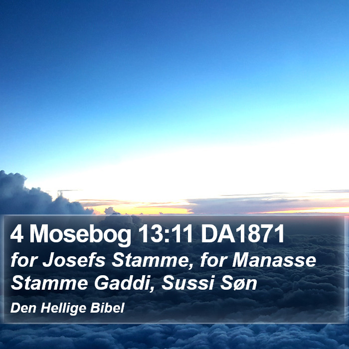 4 Mosebog 13:11 DA1871 Bible Study