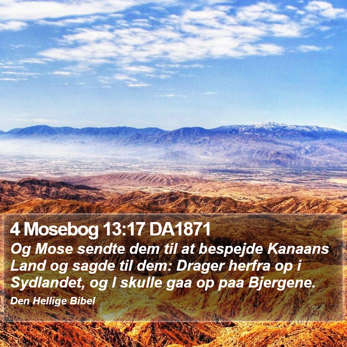 4 Mosebog 13:17 DA1871 Bible Study