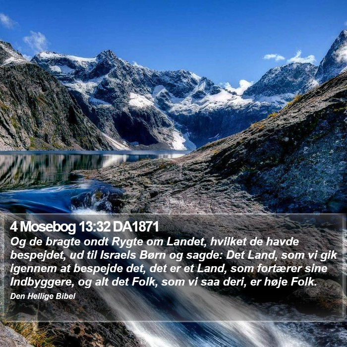 4 Mosebog 13:32 DA1871 Bible Study