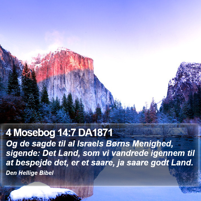 4 Mosebog 14:7 DA1871 Bible Study