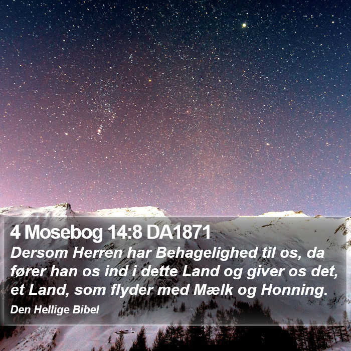 4 Mosebog 14:8 DA1871 Bible Study