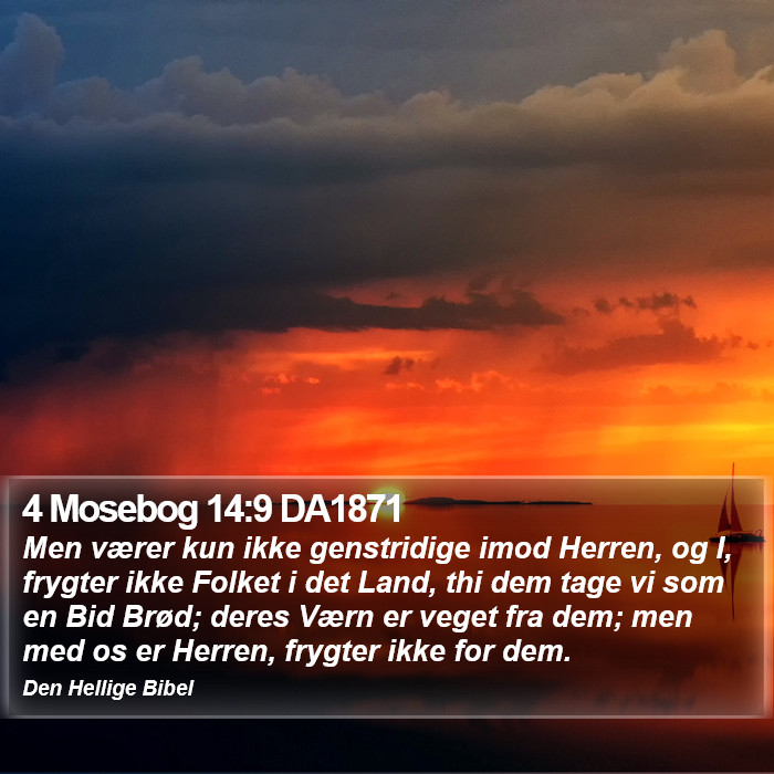 4 Mosebog 14:9 DA1871 Bible Study