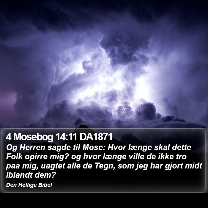 4 Mosebog 14:11 DA1871 Bible Study