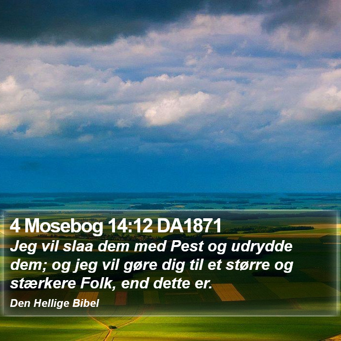 4 Mosebog 14:12 DA1871 Bible Study