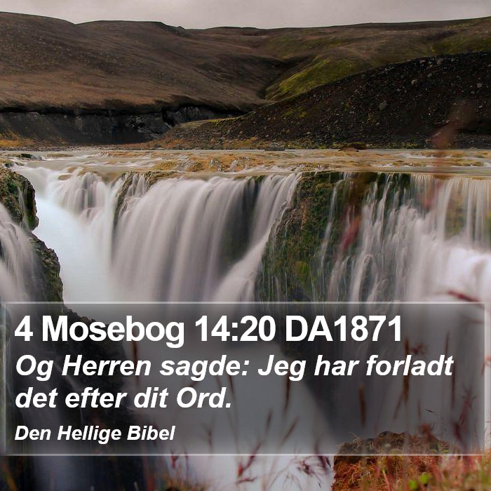 4 Mosebog 14:20 DA1871 Bible Study