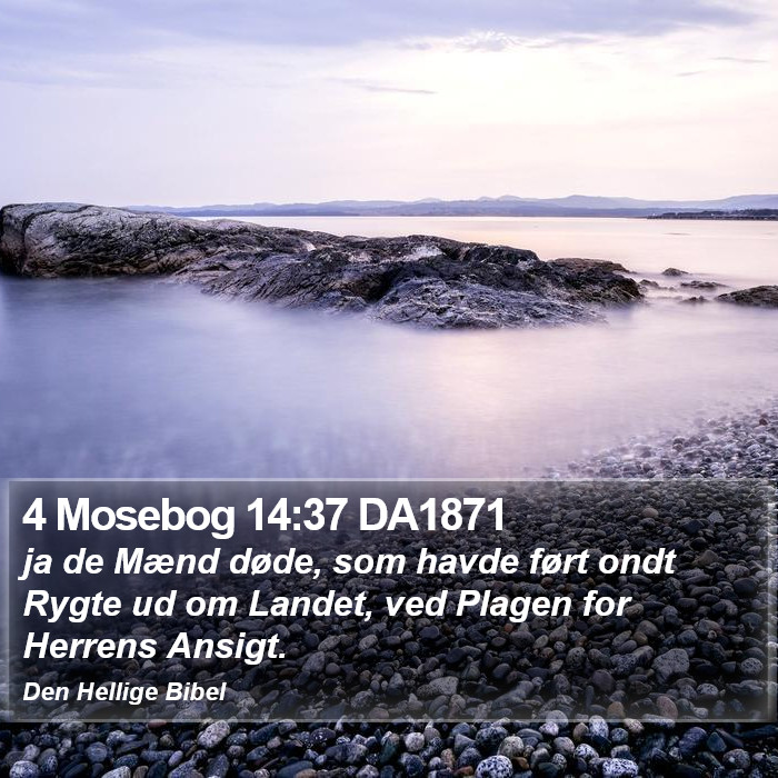 4 Mosebog 14:37 DA1871 Bible Study