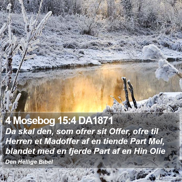 4 Mosebog 15:4 DA1871 Bible Study