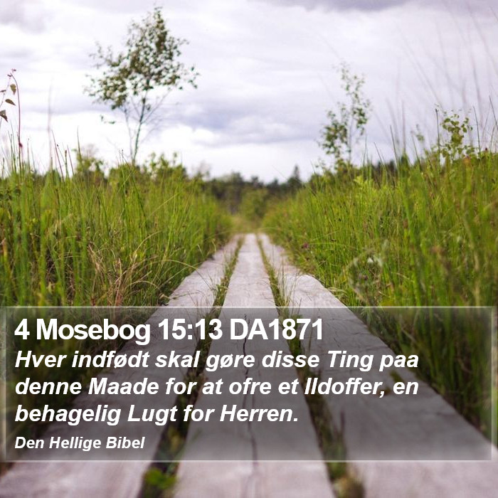 4 Mosebog 15:13 DA1871 Bible Study
