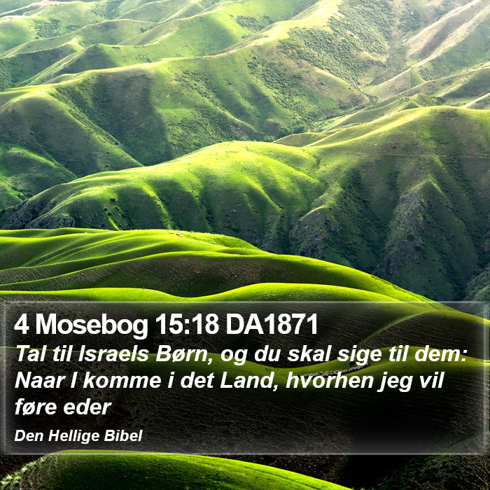 4 Mosebog 15:18 DA1871 Bible Study
