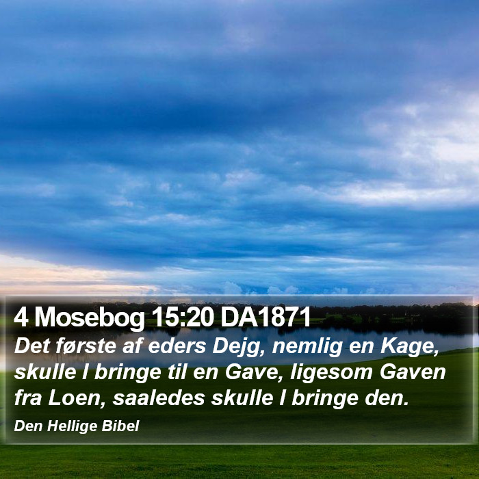 4 Mosebog 15:20 DA1871 Bible Study