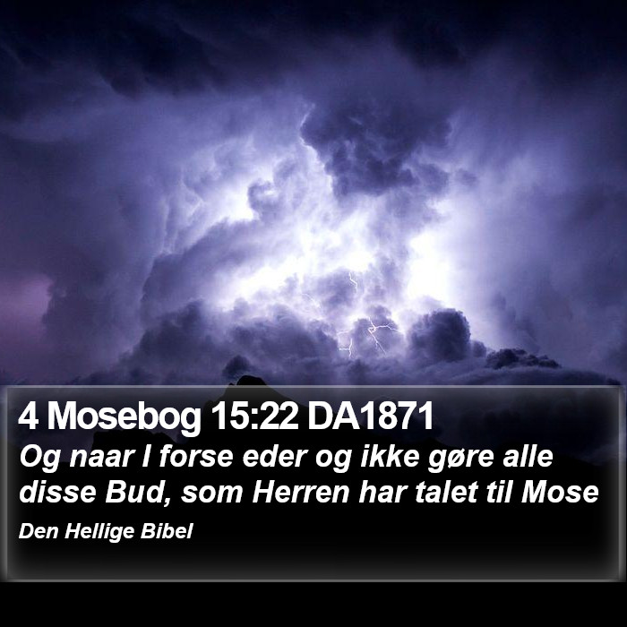 4 Mosebog 15:22 DA1871 Bible Study