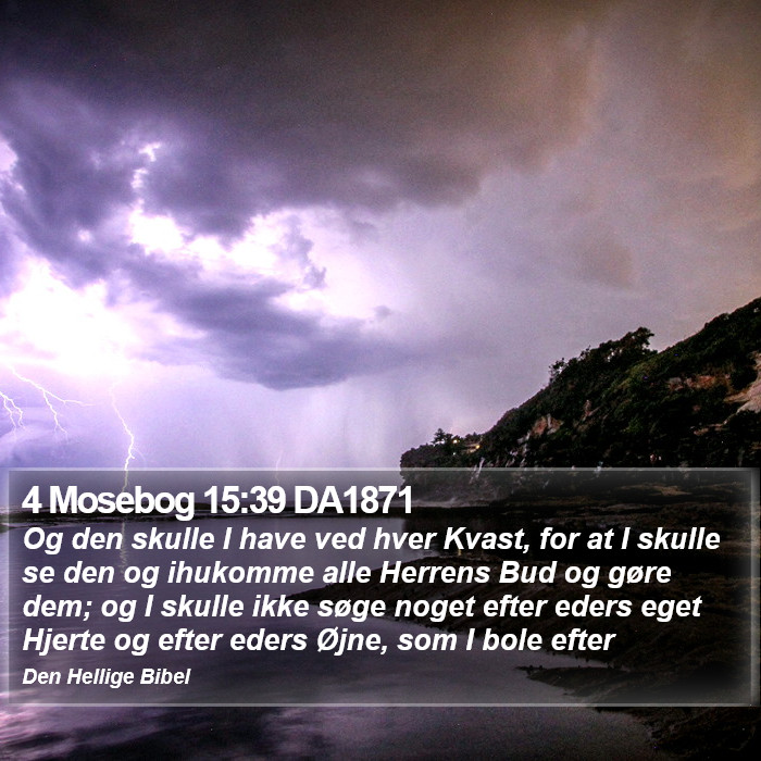 4 Mosebog 15:39 DA1871 Bible Study