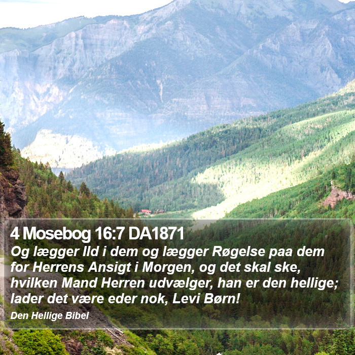 4 Mosebog 16:7 DA1871 Bible Study