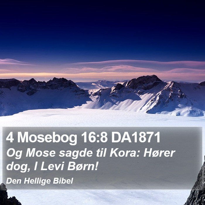 4 Mosebog 16:8 DA1871 Bible Study