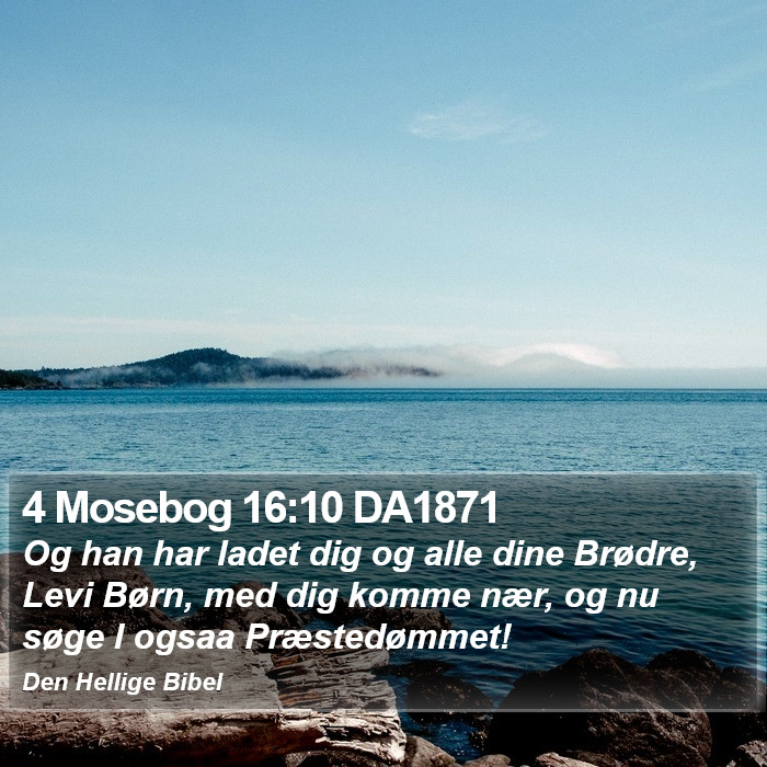 4 Mosebog 16:10 DA1871 Bible Study