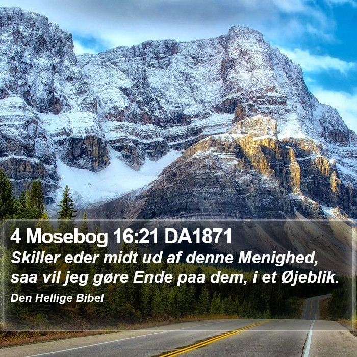 4 Mosebog 16:21 DA1871 Bible Study