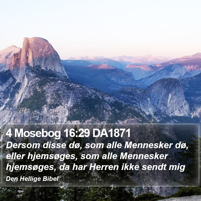 4 Mosebog 16:29 DA1871 Bible Study