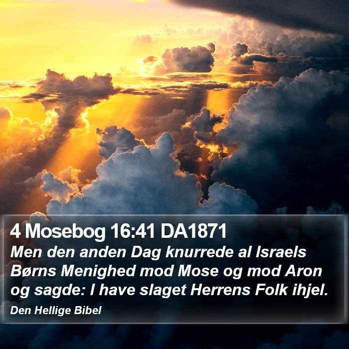 4 Mosebog 16:41 DA1871 Bible Study