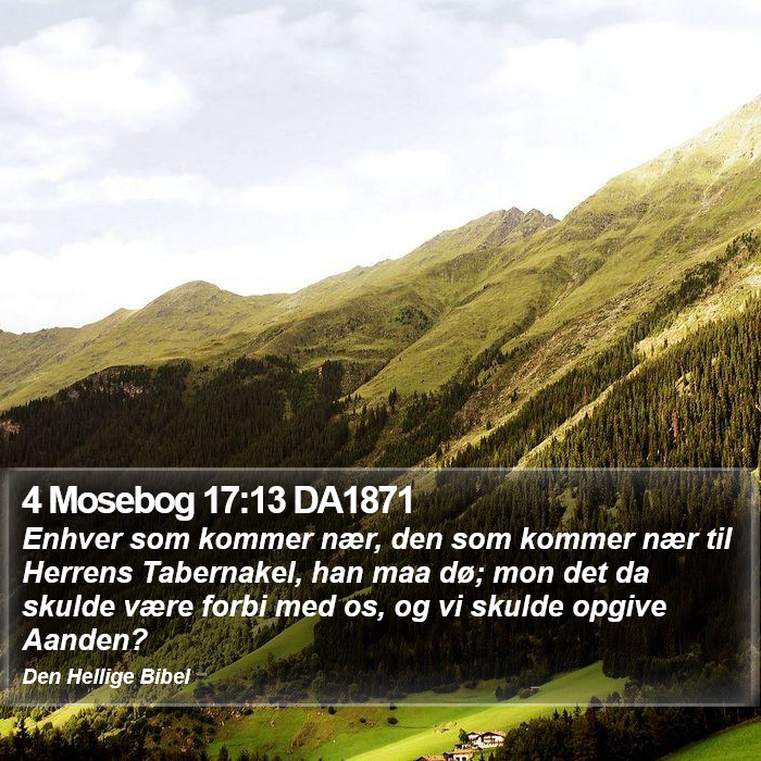 4 Mosebog 17:13 DA1871 Bible Study