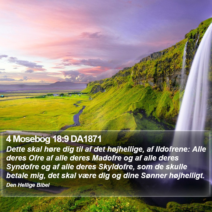 4 Mosebog 18:9 DA1871 Bible Study