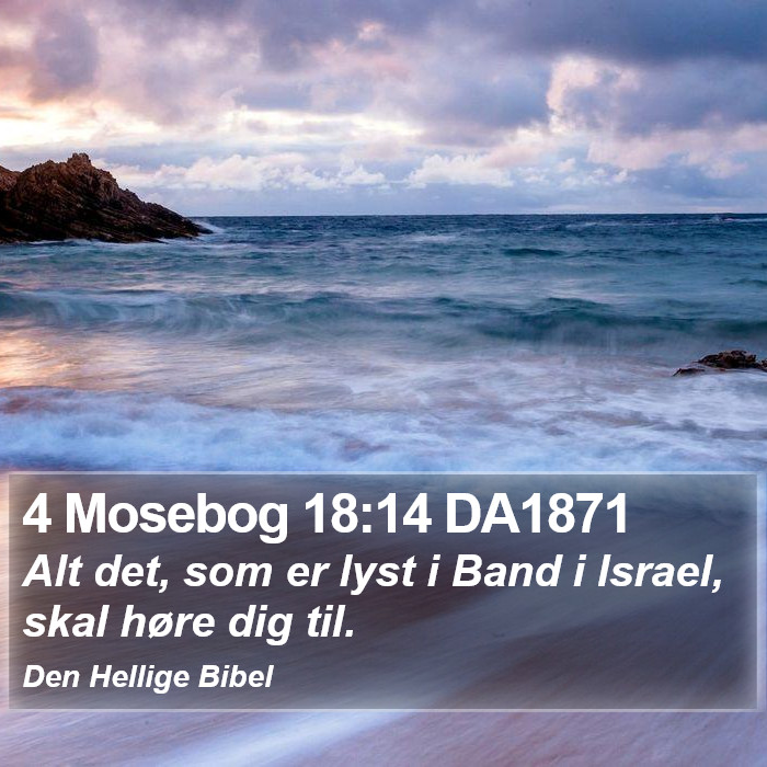 4 Mosebog 18:14 DA1871 Bible Study