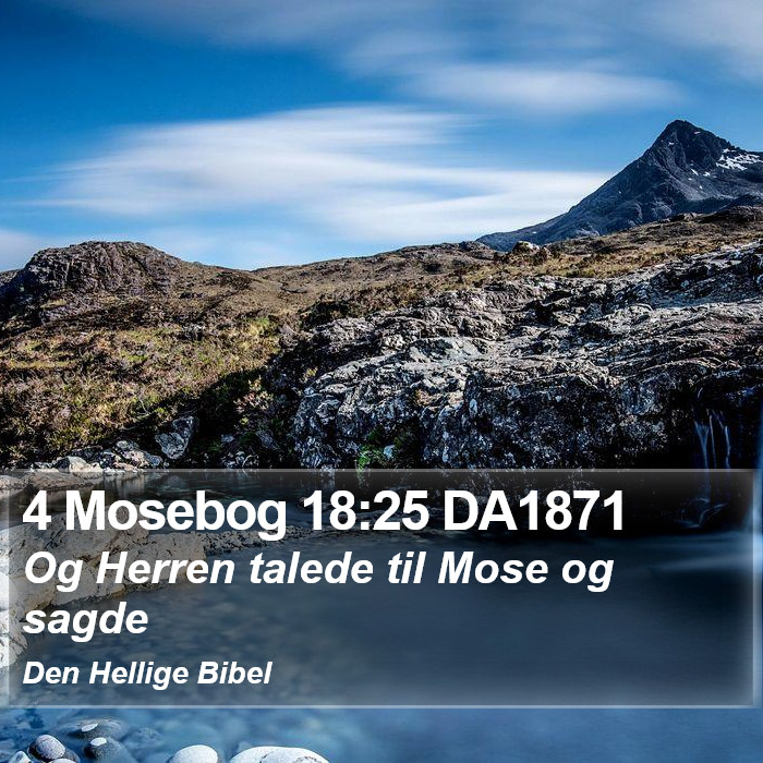 4 Mosebog 18:25 DA1871 Bible Study