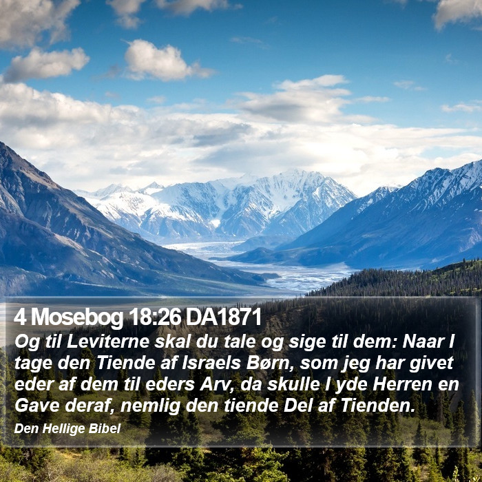 4 Mosebog 18:26 DA1871 Bible Study