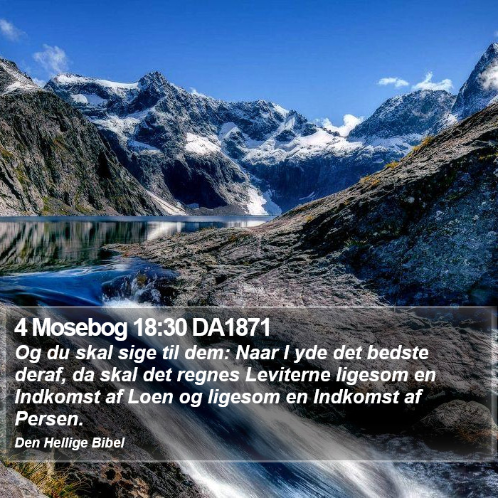 4 Mosebog 18:30 DA1871 Bible Study