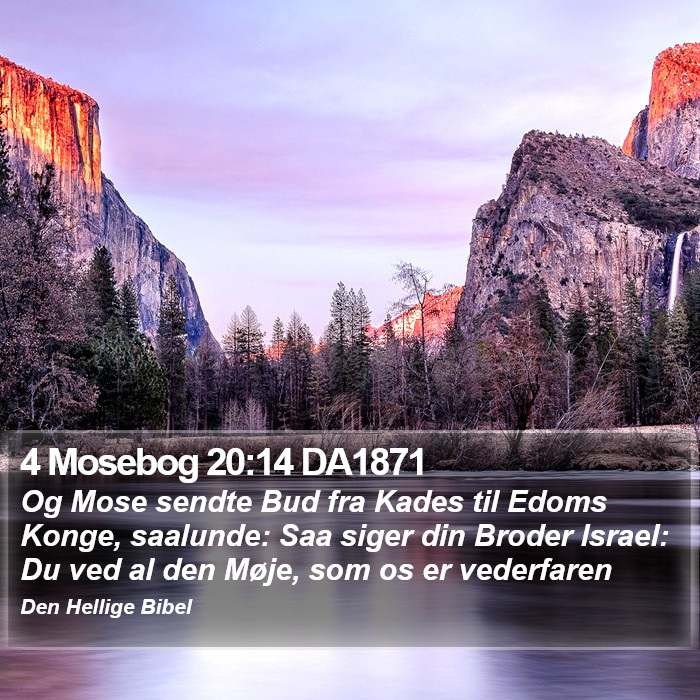 4 Mosebog 20:14 DA1871 Bible Study