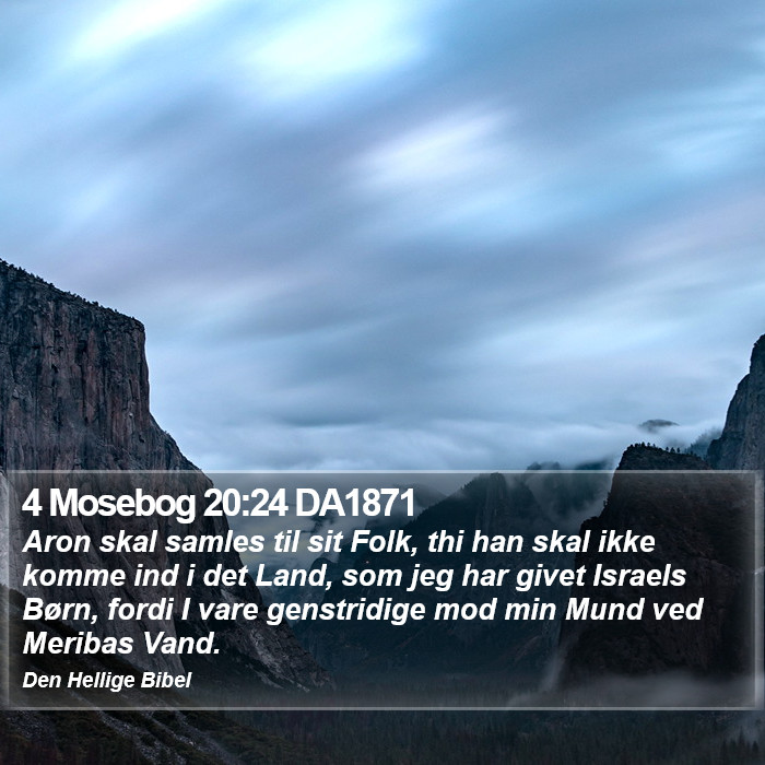 4 Mosebog 20:24 DA1871 Bible Study