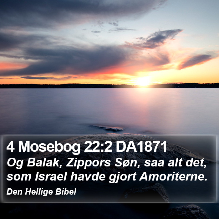 4 Mosebog 22:2 DA1871 Bible Study