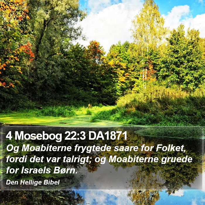 4 Mosebog 22:3 DA1871 Bible Study