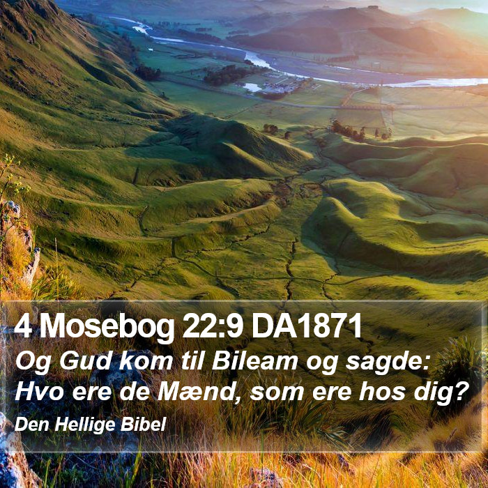 4 Mosebog 22:9 DA1871 Bible Study