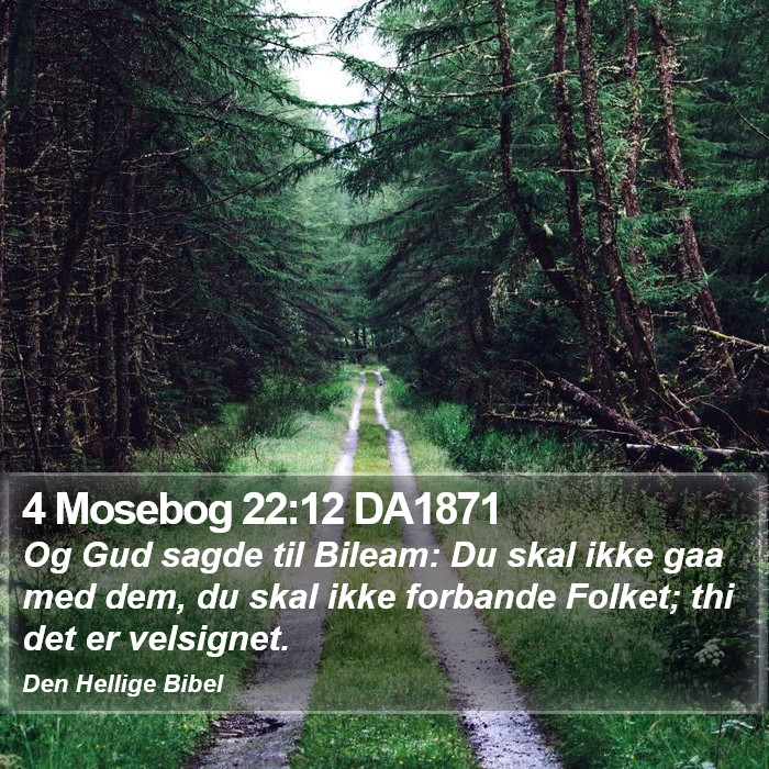 4 Mosebog 22:12 DA1871 Bible Study