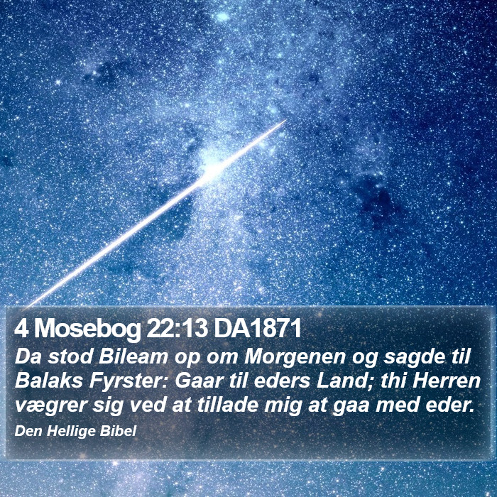 4 Mosebog 22:13 DA1871 Bible Study