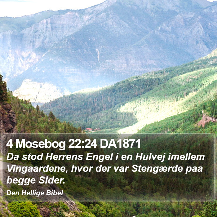 4 Mosebog 22:24 DA1871 Bible Study