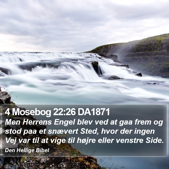 4 Mosebog 22:26 DA1871 Bible Study