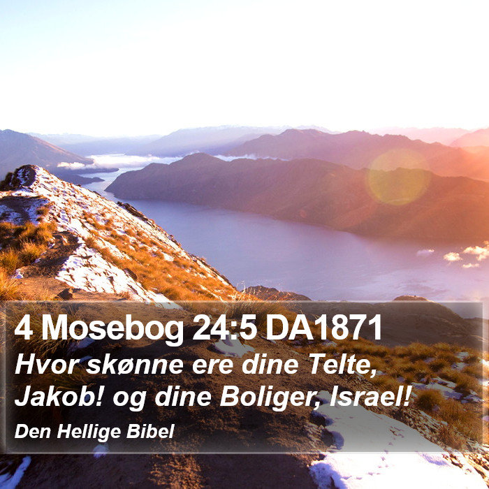 4 Mosebog 24:5 DA1871 Bible Study