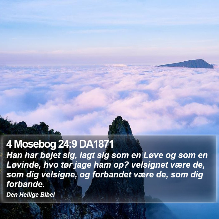 4 Mosebog 24:9 DA1871 Bible Study