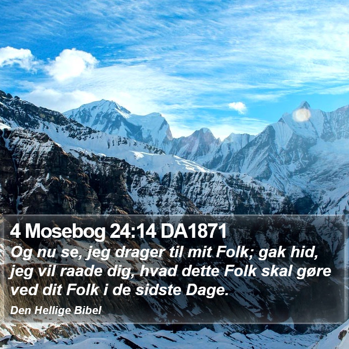 4 Mosebog 24:14 DA1871 Bible Study