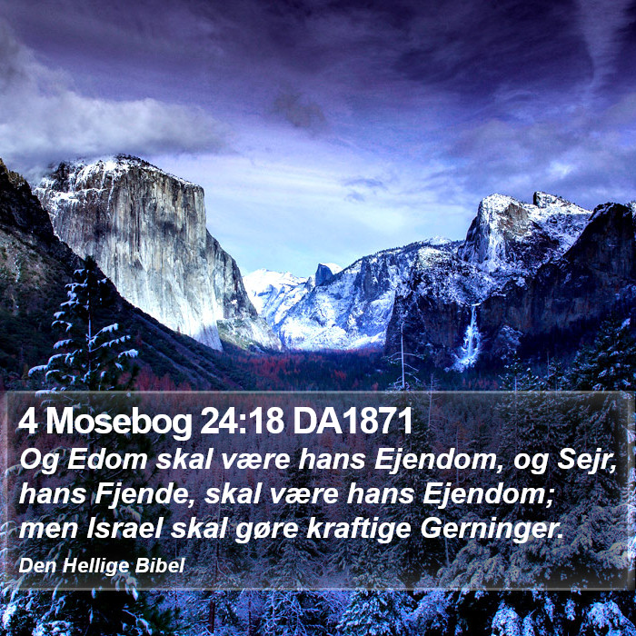 4 Mosebog 24:18 DA1871 Bible Study