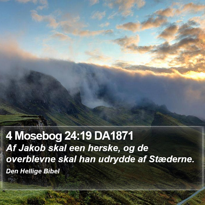 4 Mosebog 24:19 DA1871 Bible Study