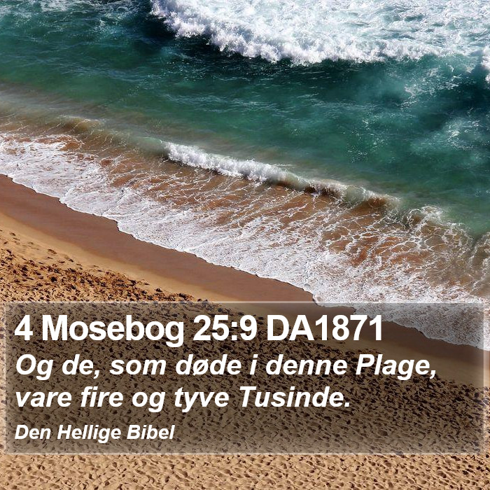 4 Mosebog 25:9 DA1871 Bible Study
