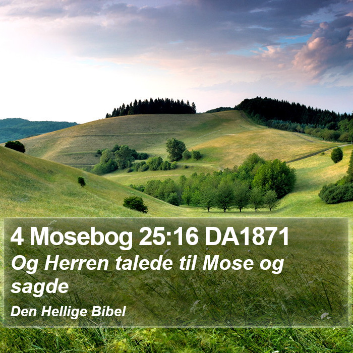 4 Mosebog 25:16 DA1871 Bible Study