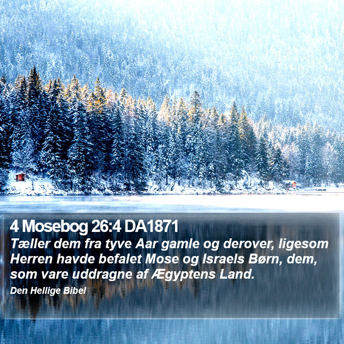 4 Mosebog 26:4 DA1871 Bible Study