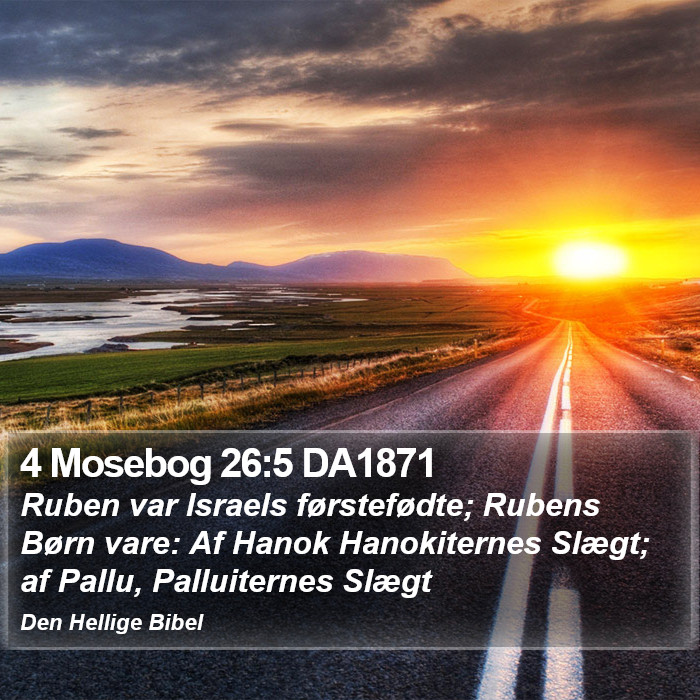 4 Mosebog 26:5 DA1871 Bible Study