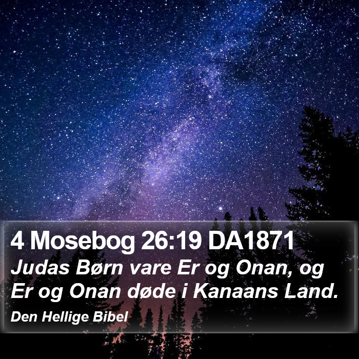4 Mosebog 26:19 DA1871 Bible Study