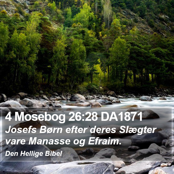 4 Mosebog 26:28 DA1871 Bible Study