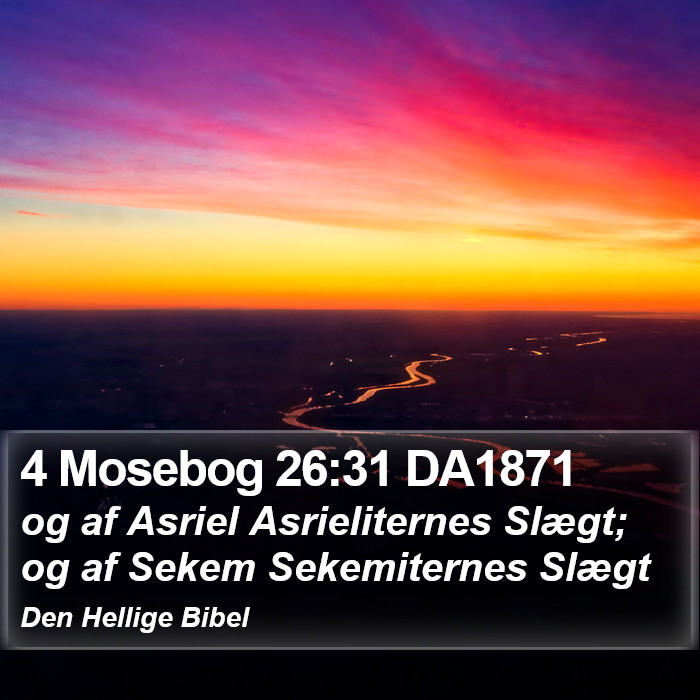 4 Mosebog 26:31 DA1871 Bible Study